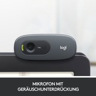 Logitech C270 HD Webcam 3 MP 1280 x 720 Pixel USB 2.0 Schwarz topcool.biz